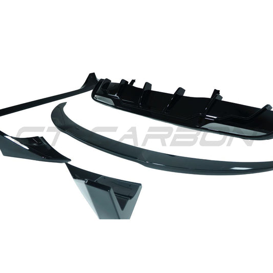 TESLA MODEL 3 2023+ FACELIFT GLOSS BLACK FULL KIT-Kit-BLAK BY CT-CT Carbon - High-quality carbon fiber and gloss black aerodynamic parts for premium sports and luxury vehicles.