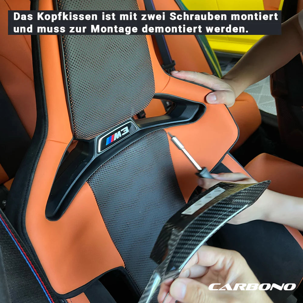Carbonsitz Einfassung aus Dry Carbon - passend für BMW M2, M3, M4, M5 CS, M8