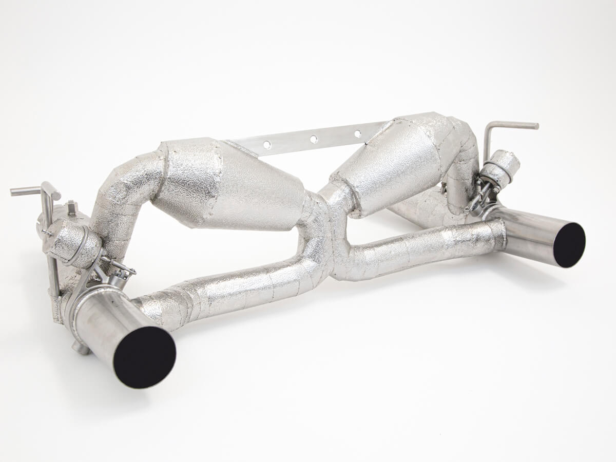 Aulitzky Exhaust | Race Abgasanlage 3" (76mm) mit Klappensteuerung | passend für Ferrari F8 Tributo/Spider 721PS | Motorsportartikel