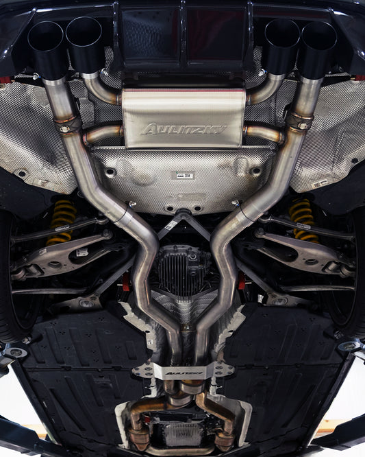 ECE Abgasanlage 3" (76mm) ab OPF mit Klappensteuerung | passend für BMW M3/M4 inkl. Competition/CS/CSL (G80/G81/G82/G83) S58