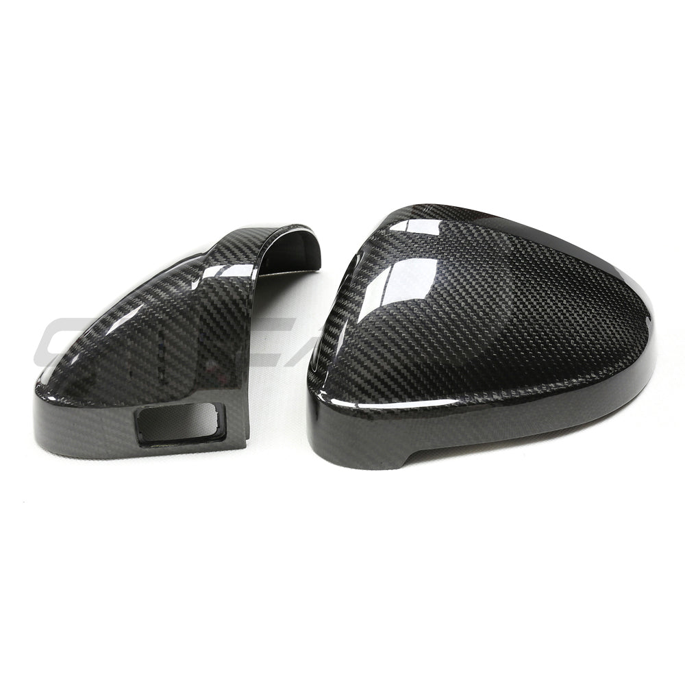 AUDI A4/S4/RS4/A5/S5/RS5 B9 2016-2025 PRE-PREG CARBON FIBRE MIRRORS - WITH LANE ASSIST-Accessories-CT CARBON-CT Carbon - High-quality carbon fiber and gloss black aerodynamic parts for premium sports and luxury vehicles.