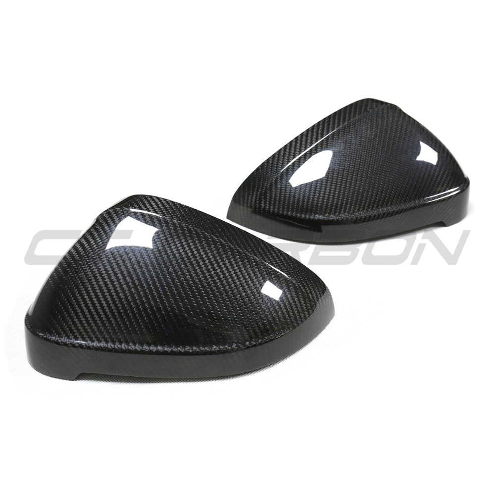 AUDI A4/S4/RS4/A5/S5/RS5 B9 2016-2025 PRE-PREG CARBON FIBRE MIRRORS - WITHOUT LANE ASSIST-Accessories-CT CARBON-CT Carbon - High-quality carbon fiber and gloss black aerodynamic parts for premium sports and luxury vehicles.