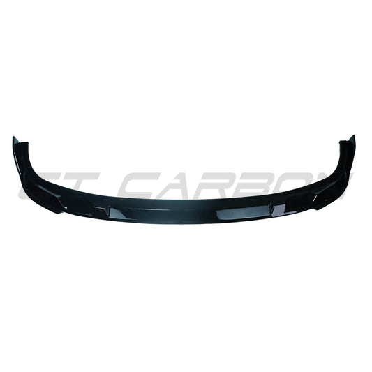 BMW 3 SERIES G20/G21 GLOSS BLACK LCI SPLITTER - V2-Splitter-BLAK BY CT-CT Carbon - High-quality carbon fiber and gloss black aerodynamic parts for premium sports and luxury vehicles.