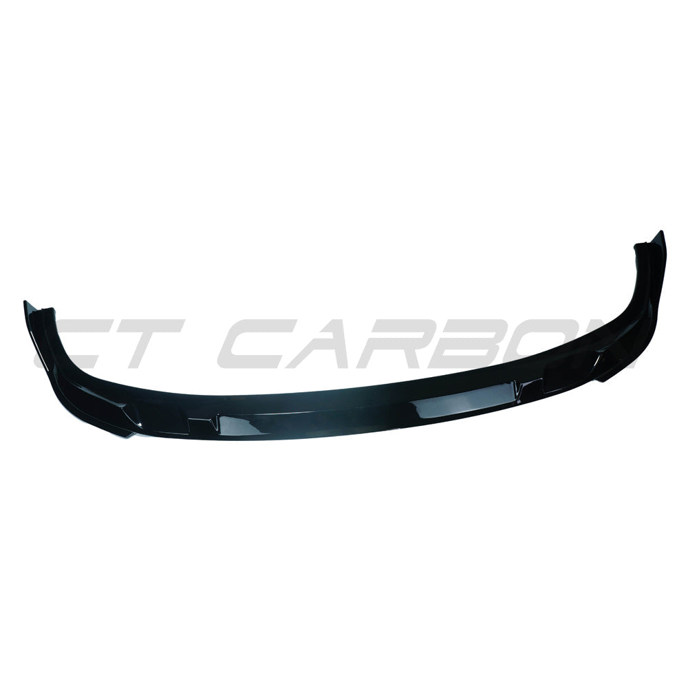 BMW 3 SERIES G20/G21 GLOSS BLACK LCI SPLITTER - V2-Splitter-BLAK BY CT-CT Carbon - High-quality carbon fiber and gloss black aerodynamic parts for premium sports and luxury vehicles.
