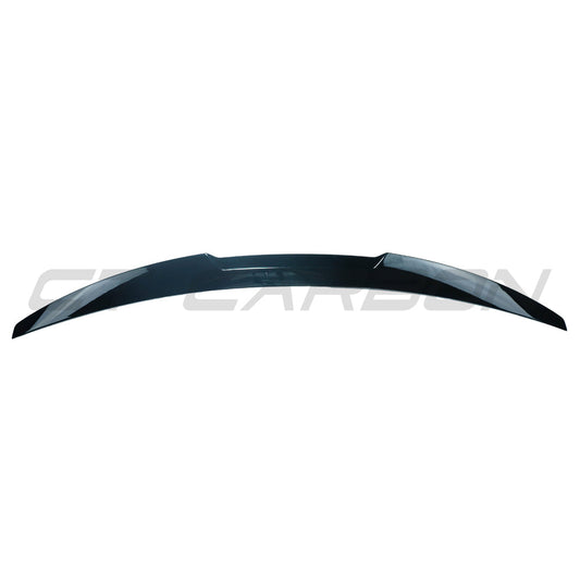 BMW 4 SERIES G22 2020+ GLOSS BLACK SPOILER - V1-Spoiler-BLAK BY CT-CT Carbon - High-quality carbon fiber and gloss black aerodynamic parts for premium sports and luxury vehicles.
