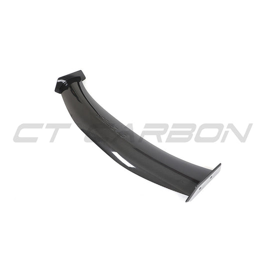 BMW G87 M2 & G42 2 SERIES CARBON FIBRE SWAN NECK WING - CT DESIGN-Spoiler-CT CARBON-CT Carbon - High-quality carbon fiber and gloss black aerodynamic parts for premium sports and luxury vehicles.