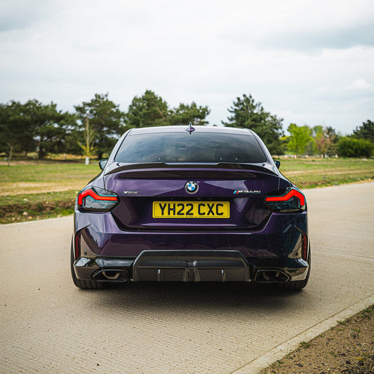 CT CARBON spoiler BMW G42 2 SERIES CARBON FIBRE SPOILER - V STYLE