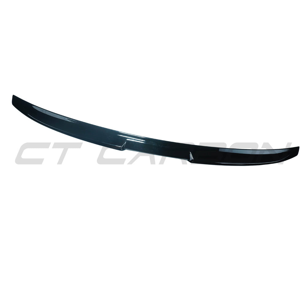 BMW G60 & i5 5 SERIES 2023+ GLOSS BLACK SPOILER - V1-Spoiler-BLAK BY CT-CT Carbon - High-quality carbon fiber and gloss black aerodynamic parts for premium sports and luxury vehicles.