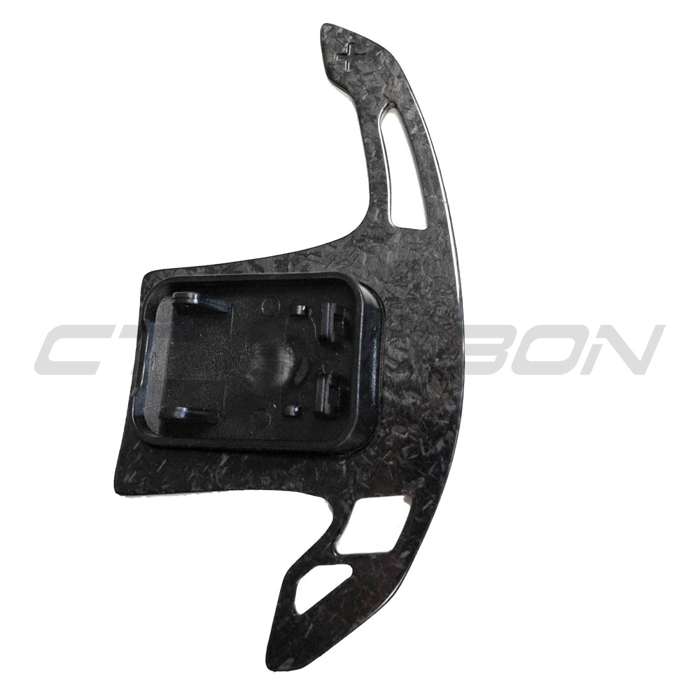 BMW Gxx FORGED CARBON FIBRE SHIFTER PADDLES-Accessories-CT CARBON-CT Carbon - High-quality carbon fiber and gloss black aerodynamic parts for premium sports and luxury vehicles.
