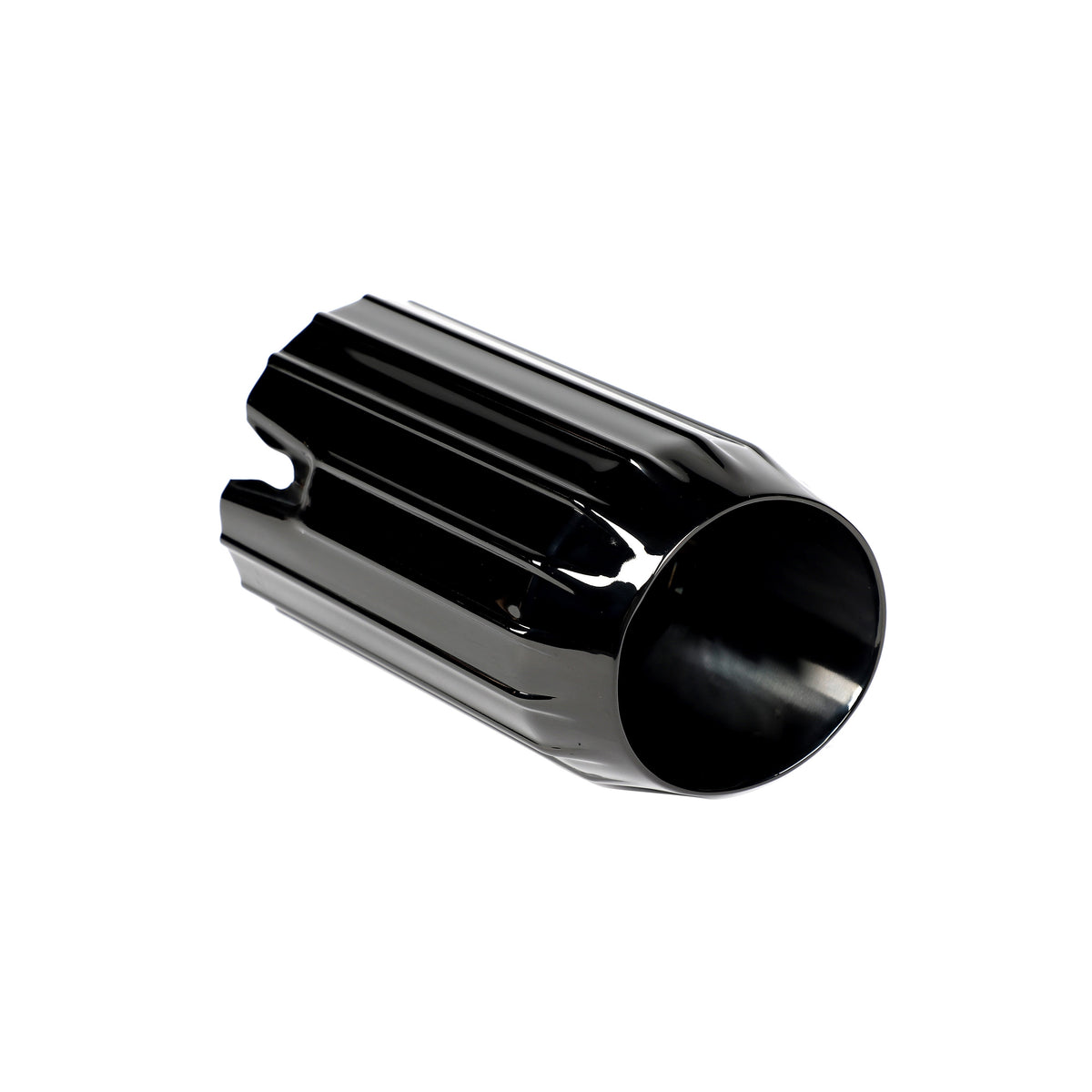Black Stainless Steel Tailpipe Actual Product Image