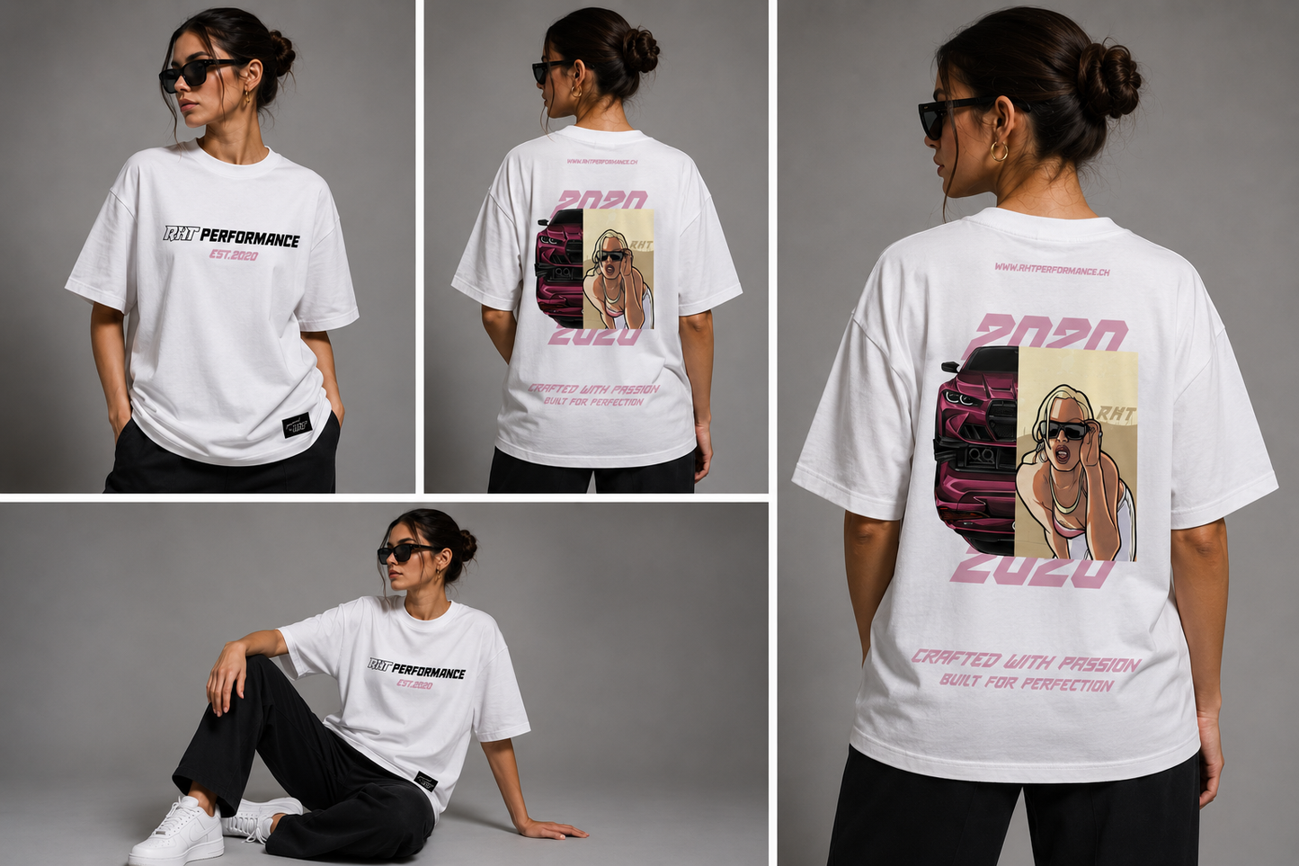 RHT Performance Tee – Premium Oversized Fit - GTA Pink