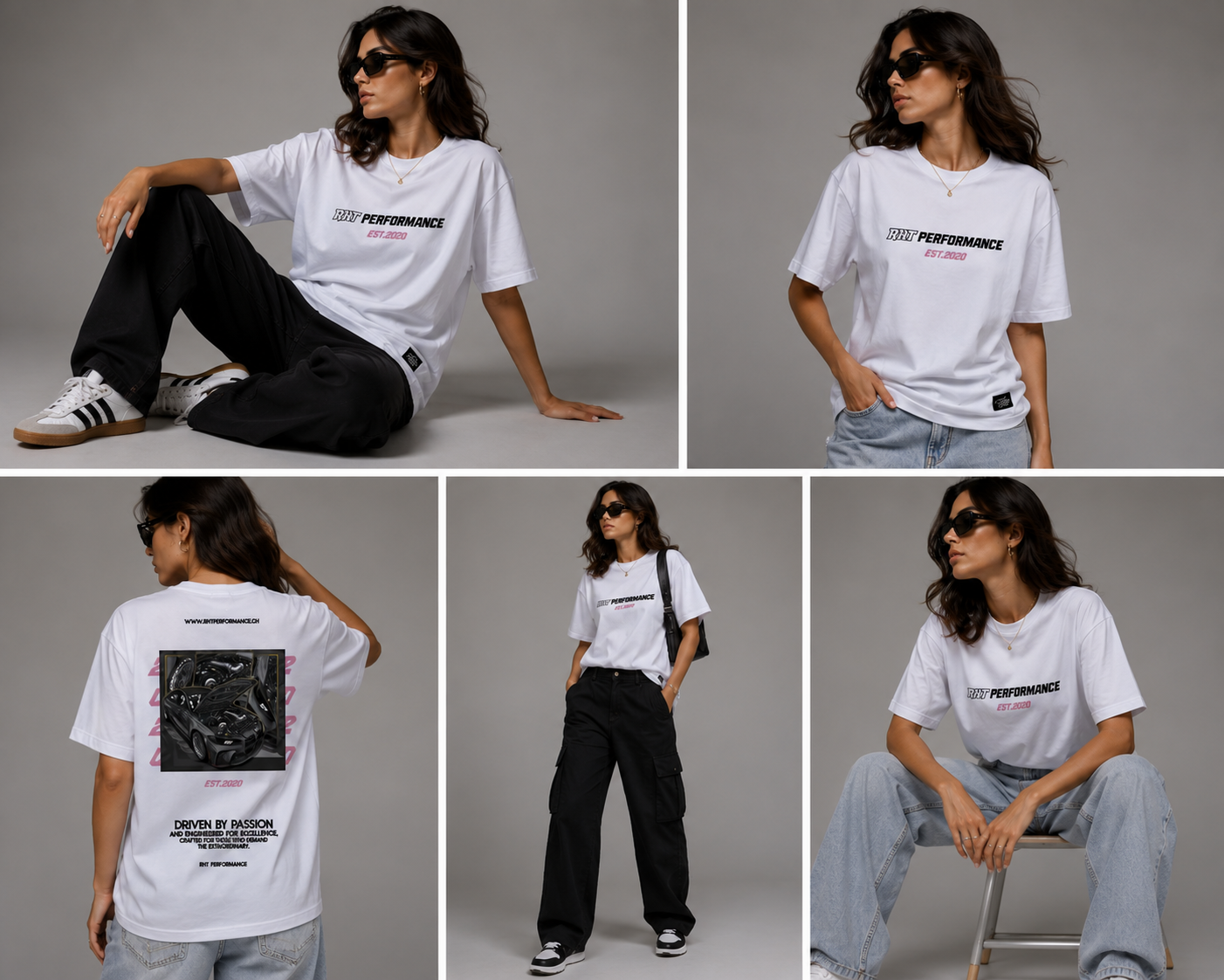 RHT Performance Tee – Premium Oversized Fit - Pink G80