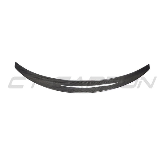 TESLA MODEL 3 2017-2023 CARBON FIBRE SPOILER - V3-Spoiler-CT CARBON-CT Carbon - High-quality carbon fiber and gloss black aerodynamic parts for premium sports and luxury vehicles.
