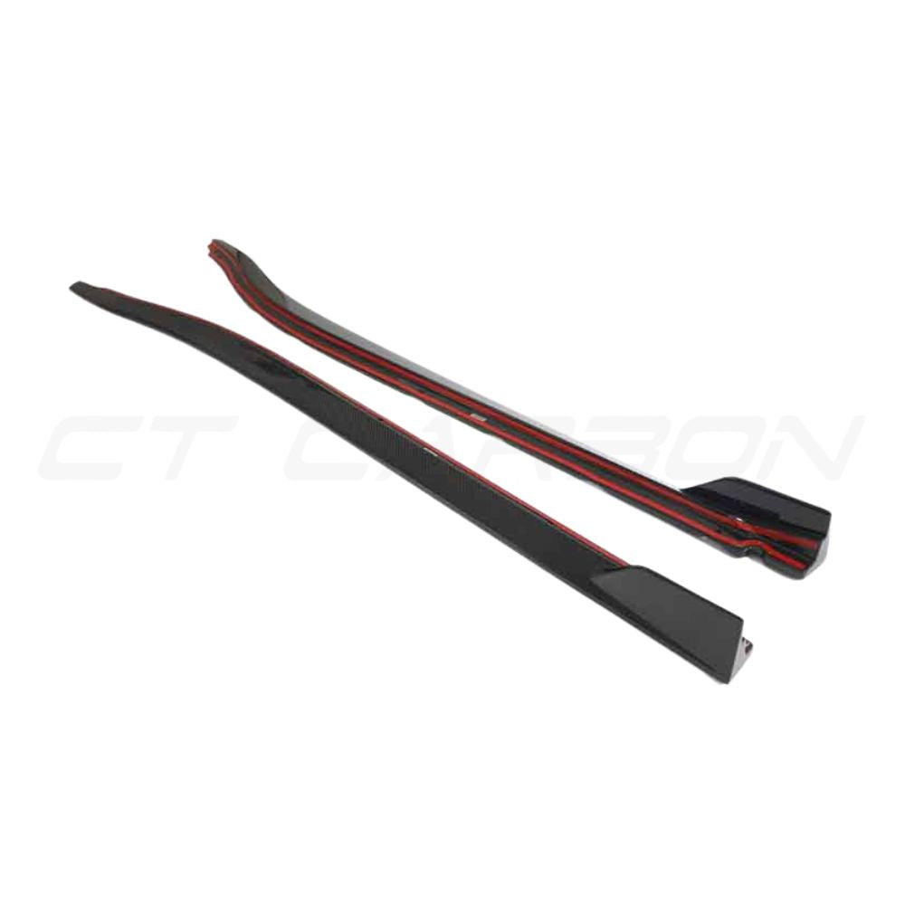 LOTUS EMIRA CARBON FIBRE SIDE SKIRTS - CT DESIGN-Side Skirts-CT CARBON-CT Carbon - High-quality carbon fiber and gloss black aerodynamic parts for premium sports and luxury vehicles.