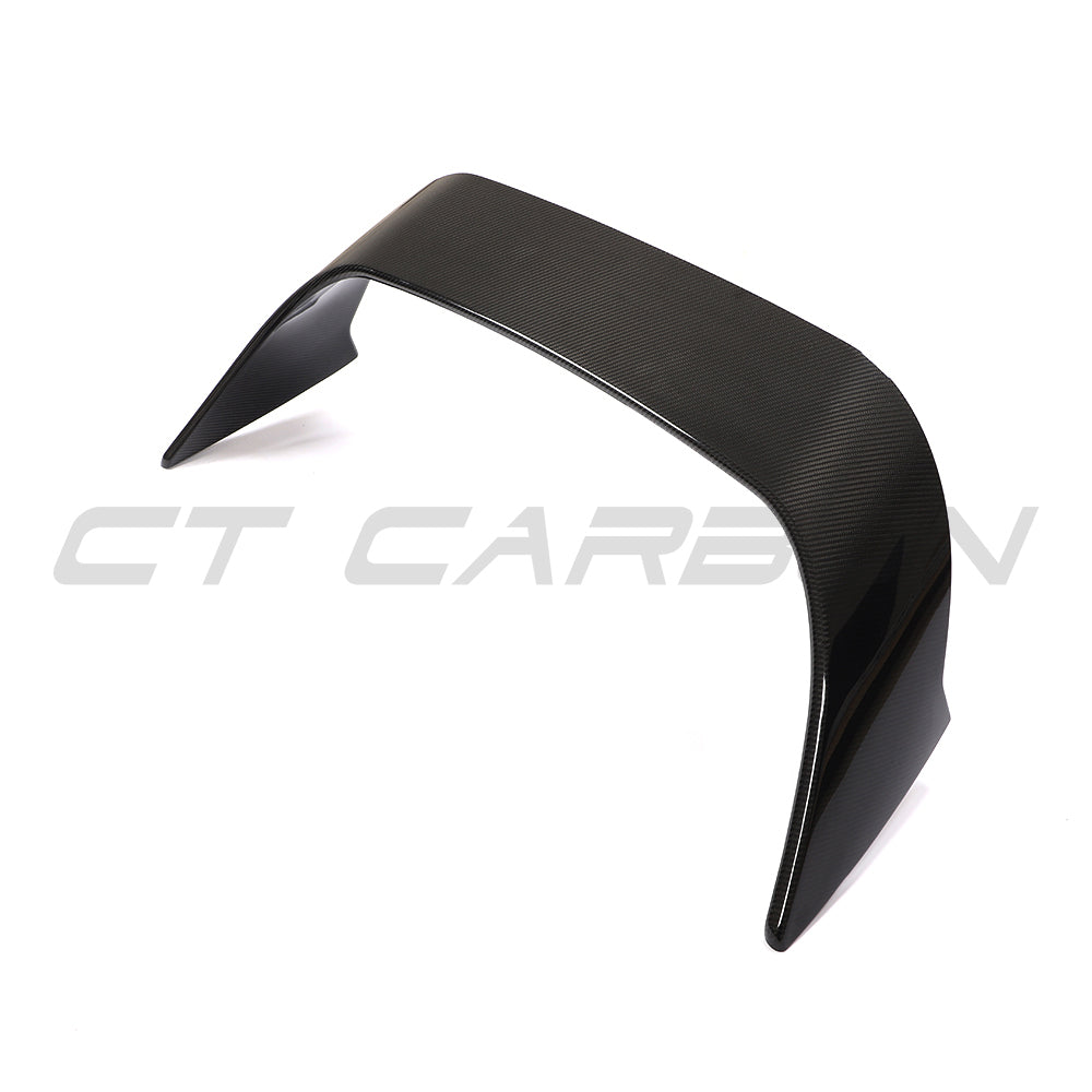 TOYOTA SUPRA 2019+ A90 CARBON FIBRE WING-Spoiler-CT CARBON-CT Carbon - High-quality carbon fiber and gloss black aerodynamic parts for premium sports and luxury vehicles.