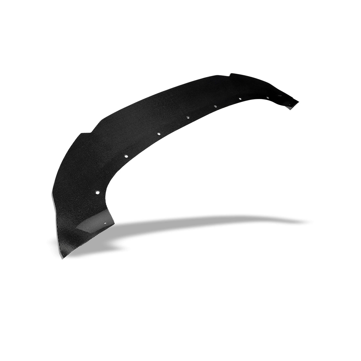 Tesla Model Y Juniper RevoZport carbon front lip installed detail