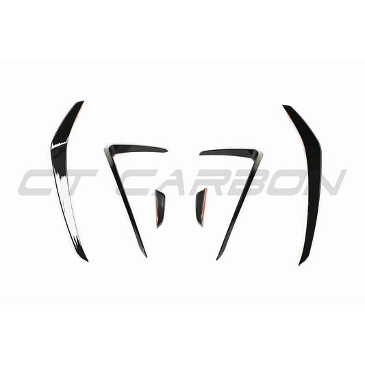 VOLKSWAGEN GOLF MK7.5 GTI FRONT BUMPER CANARDS-Accessories-BLAK BY CT-CT Carbon - High-quality carbon fiber and gloss black aerodynamic parts for premium sports and luxury vehicles.