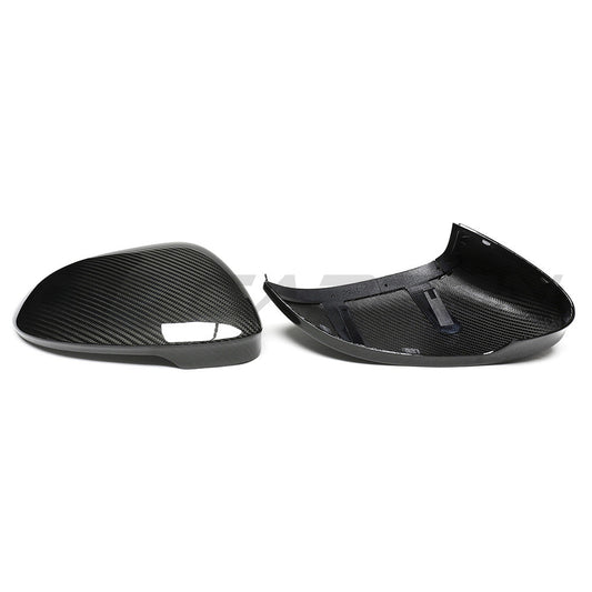VW GOLF MK8 CARBON FIBRE MIRRORS - WITHOUT LANE ASSIST-Mirrors-CT CARBON-CT Carbon - High-quality carbon fiber and gloss black aerodynamic parts for premium sports and luxury vehicles.