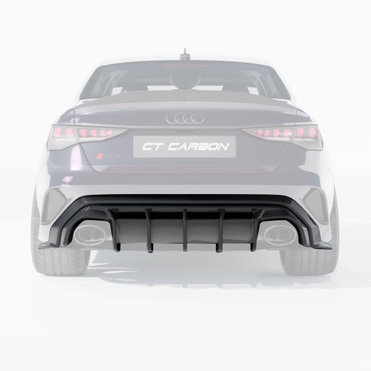 AUDI RS3 8Y 2025+ SALOON CARBON FIBRE DIFFUSER - CT DESIGN