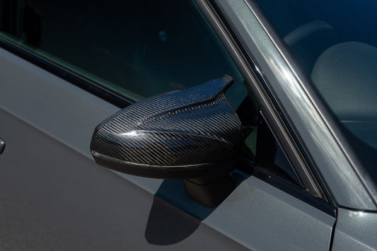 CT CARBON Mirror Covers AUDI A3 S3 RS3 8V CARBON FIBRE MIRROR COVERS V2 - WITHOUT LANE ASSIST