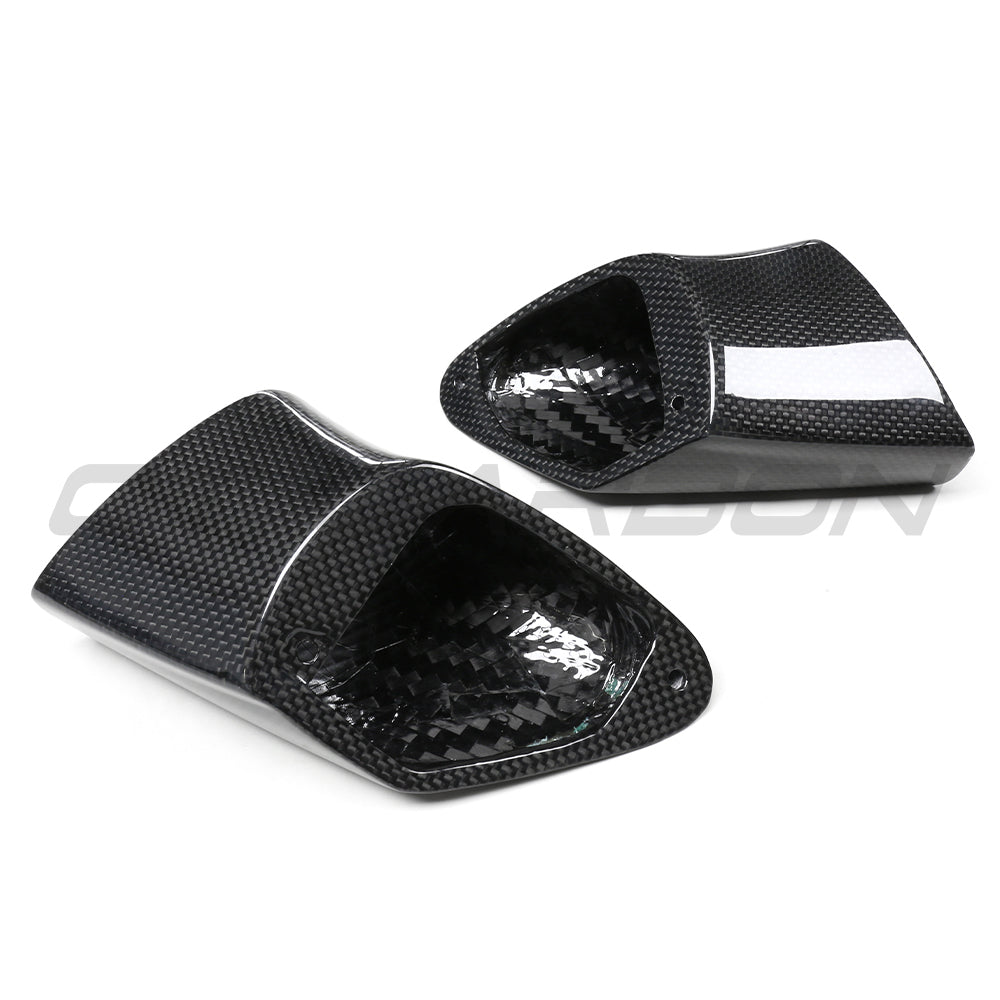 FERRARI 458 & 488 FULL CARBON FIBRE MIRRORS-Mirrors-CT CARBON-CT Carbon - High-quality carbon fiber and gloss black aerodynamic parts for premium sports and luxury vehicles.