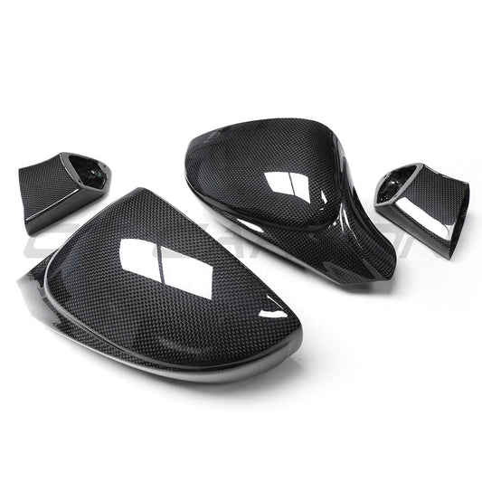 FERRARI 458 & 488 FULL CARBON FIBRE MIRRORS-Mirrors-CT CARBON-CT Carbon - High-quality carbon fiber and gloss black aerodynamic parts for premium sports and luxury vehicles.