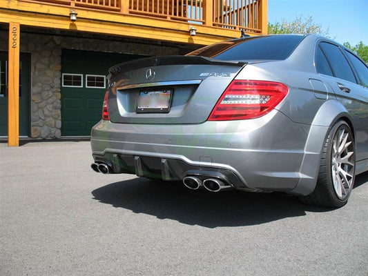 Mercedes C63 AMG Big Fin Carbon Fiber Diffuser