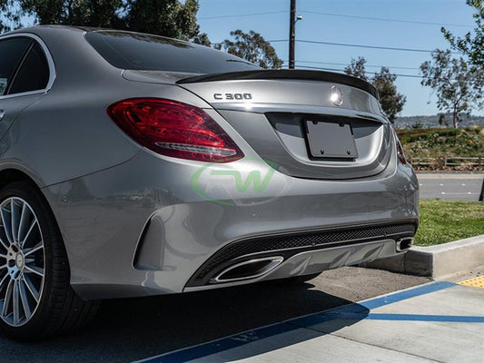 Mercedes C63/C63s AMG Style Carbon Fiber Trunk Spoiler