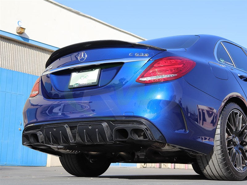 Mercedes C63/C63s AMG BRS Style Carbon Fiber Diffuser