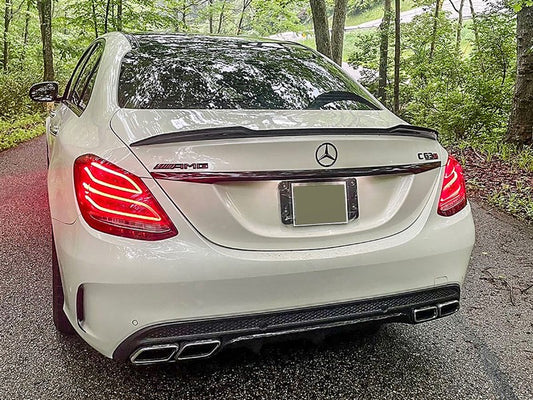 Mercedes C63/C63s AMG Style XR Carbon Fiber Trunk Spoiler