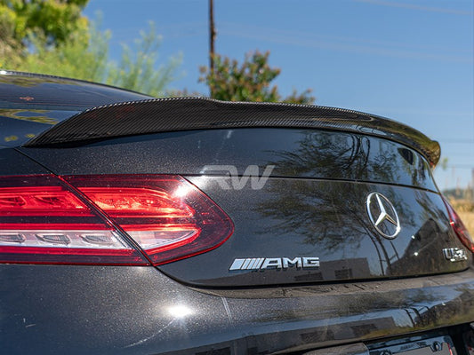 Mercedes C63/C63s AMG ED1 V2 Style CF Trunk Spoiler
