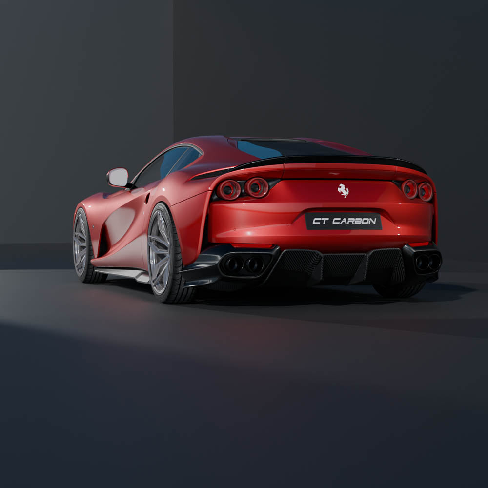 FERRARI 812 SUPERFAST CARBON FIBRE KIT - CT DESIGN-Kit-CT CARBON-CT Carbon - High-quality carbon fiber and gloss black aerodynamic parts for premium sports and luxury vehicles.