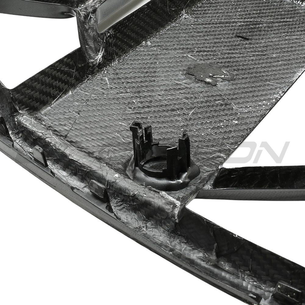 BMW 4 SERIES 2020+ G22/G23 CARBON FIBRE CSL GRILLE - WITH ACC-Grille-CT CARBON-CT Carbon - High-quality carbon fiber and gloss black aerodynamic parts for premium sports and luxury vehicles.