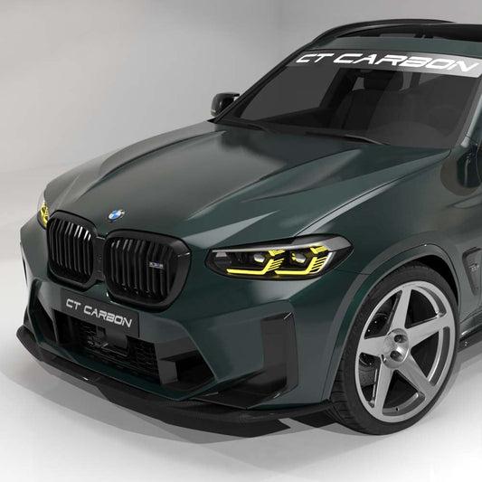 BMW F97 X3M & F98 X4M 2021-2024 (LCI) CARBON FIBRE SPLITTER - CT DESIGN