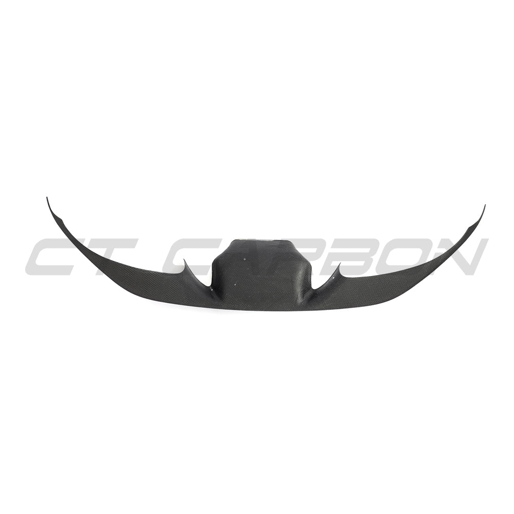 FERRARI F8 2019-2023 FRONT BUMPER CARBON FIBRE TRIM-Splitter-CT CARBON-CT Carbon - High-quality carbon fiber and gloss black aerodynamic parts for premium sports and luxury vehicles.