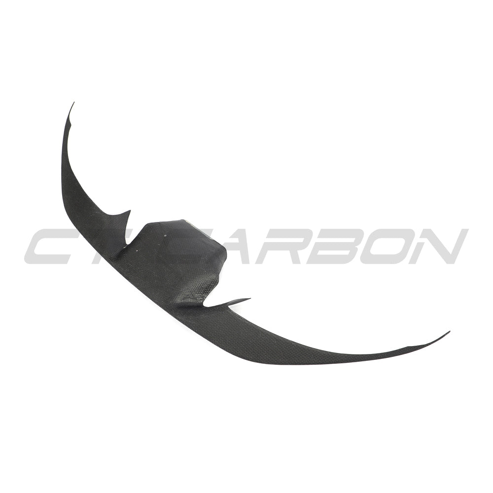 FERRARI F8 2019-2023 FRONT BUMPER CARBON FIBRE TRIM-Splitter-CT CARBON-CT Carbon - High-quality carbon fiber and gloss black aerodynamic parts for premium sports and luxury vehicles.