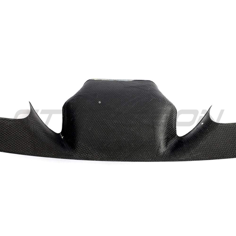 FERRARI F8 2019-2023 FRONT BUMPER CARBON FIBRE TRIM-Splitter-CT CARBON-CT Carbon - High-quality carbon fiber and gloss black aerodynamic parts for premium sports and luxury vehicles.