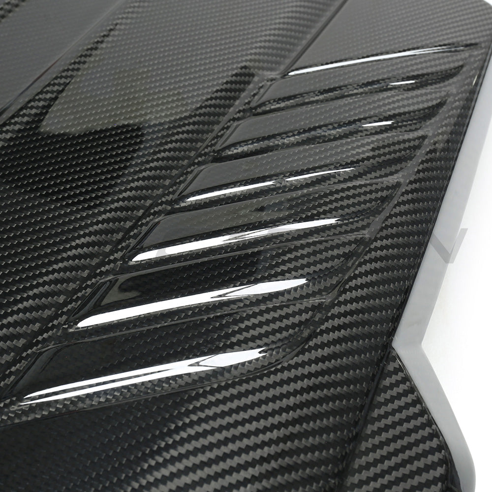 TOYOTA SUPRA A90 3.0T B58 CARBON FIBRE ENGINE COVER-Accessories-CT CARBON-CT Carbon - High-quality carbon fiber and gloss black aerodynamic parts for premium sports and luxury vehicles.