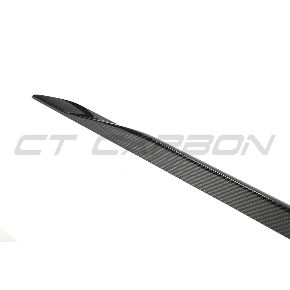 BMW 5 SERIES G60/G61 2024+ CARBON FIBRE SIDE SKIRTS-Side Skirts-CT CARBON-CT Carbon - High-quality carbon fiber and gloss black aerodynamic parts for premium sports and luxury vehicles.