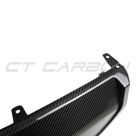 BMW 3 SERIES G20/G21 CARBON FIBRE DIFFUSER - ROUND TIPS - MP-Diffuser-CT CARBON-CT Carbon - High-quality carbon fiber and gloss black aerodynamic parts for premium sports and luxury vehicles.