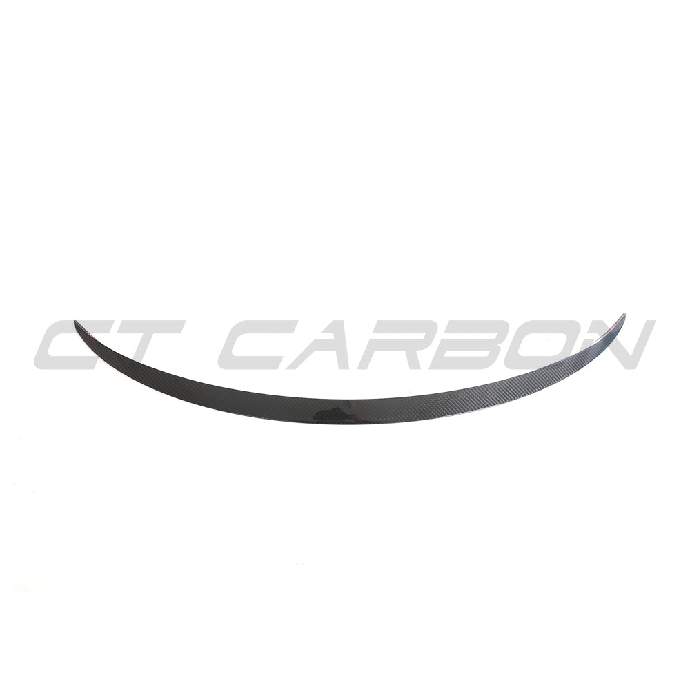 TESLA MODEL 3 2023+ CARBON FIBRE SPOILER - V1-Spoiler-CT CARBON-CT Carbon - High-quality carbon fiber and gloss black aerodynamic parts for premium sports and luxury vehicles.