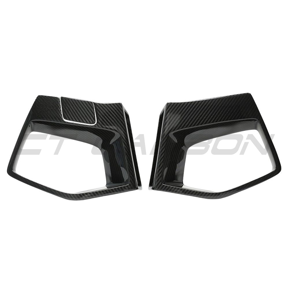 BMW X3M/X4M F97/F98 LCI 2022+ CARBON FIBRE FRONT BUMPER MIDDLE TRIM-Accessories-CT CARBON-CT Carbon - High-quality carbon fiber and gloss black aerodynamic parts for premium sports and luxury vehicles.