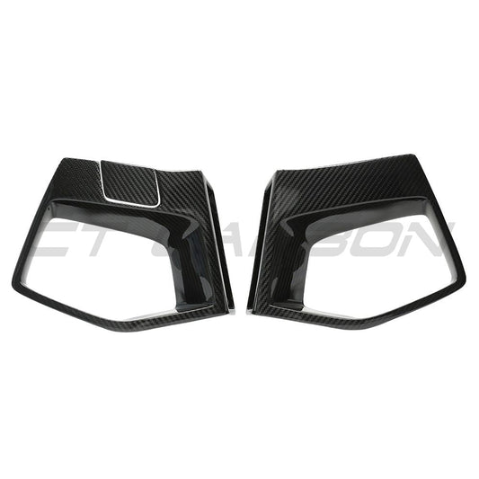 BMW X3M/X4M F97/F98 LCI 2022+ CARBON FIBRE FRONT BUMPER MIDDLE TRIM-Accessories-CT CARBON-CT Carbon - High-quality carbon fiber and gloss black aerodynamic parts for premium sports and luxury vehicles.