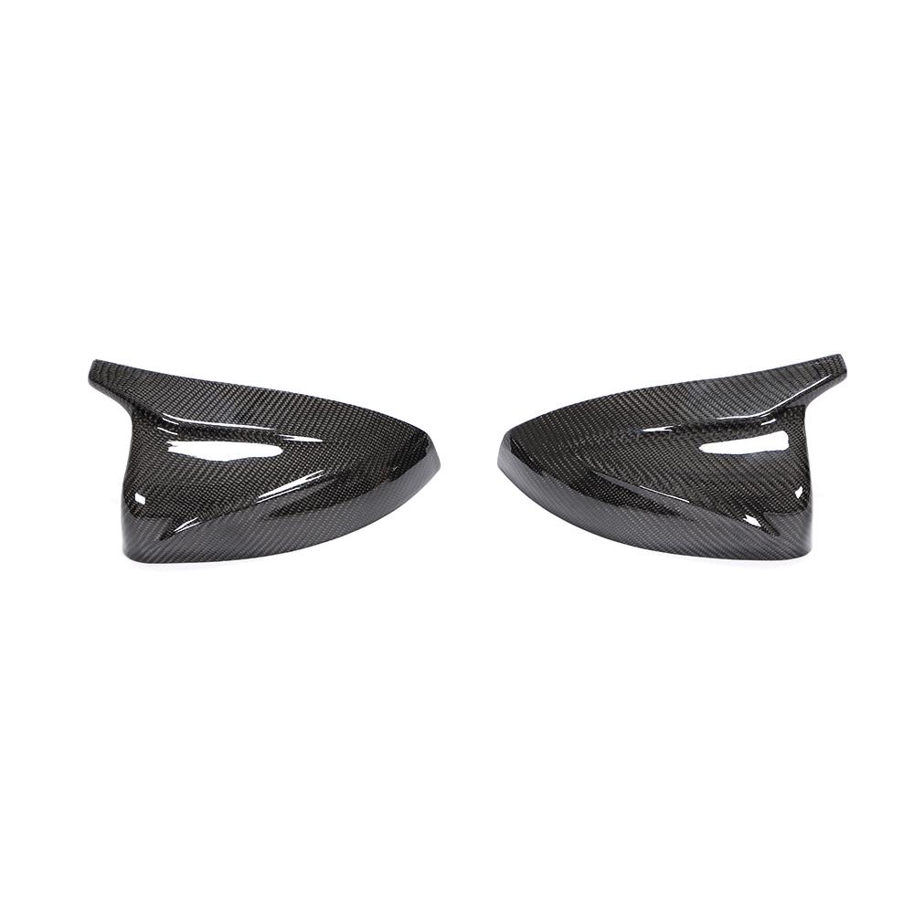 AUDI A3 S3 RS3 8V CARBON FIBRE MIRROR COVERS V2 - WITHOUT LANE ASSIST-Accessories-CT CARBON-CT Carbon - High-quality carbon fiber and gloss black aerodynamic parts for premium sports and luxury vehicles.