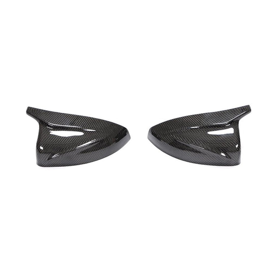 AUDI A3 S3 RS3 8V CARBON FIBRE MIRROR COVERS V2 - WITHOUT LANE ASSIST-Accessories-CT CARBON-CT Carbon - High-quality carbon fiber and gloss black aerodynamic parts for premium sports and luxury vehicles.
