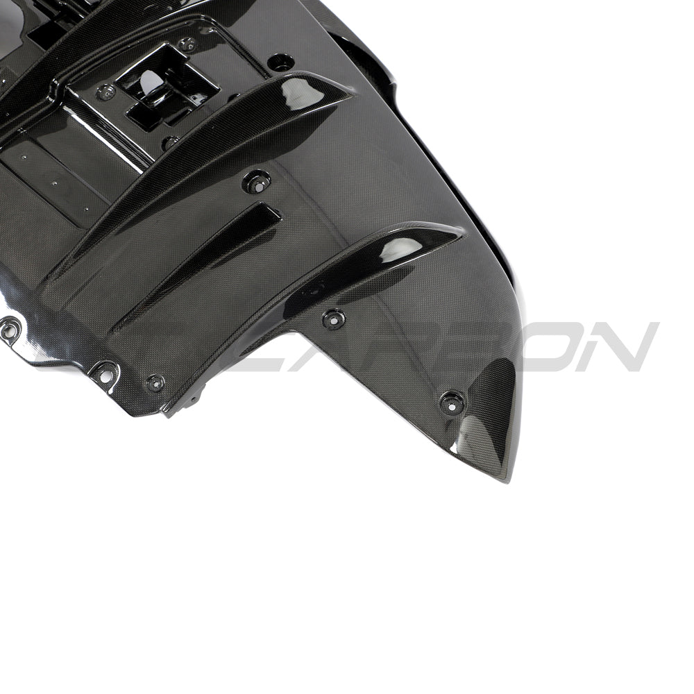 FERRARI F8 2019-2023 CARBON FIBRE DIFFUSER-Diffuser-CT CARBON-CT Carbon - High-quality carbon fiber and gloss black aerodynamic parts for premium sports and luxury vehicles.