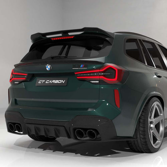 BMW F97 X3M 2021-2024 (LCI) CARBON FIBRE DIFFUSER - CT DESIGN