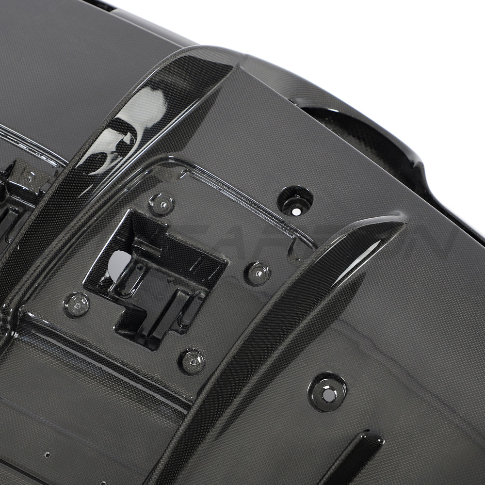 FERRARI F8 2019-2023 CARBON FIBRE DIFFUSER-Diffuser-CT CARBON-CT Carbon - High-quality carbon fiber and gloss black aerodynamic parts for premium sports and luxury vehicles.