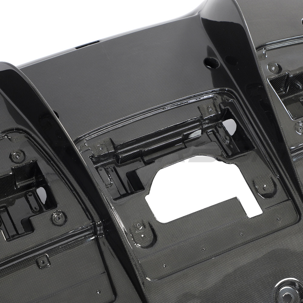 FERRARI F8 2019-2023 CARBON FIBRE DIFFUSER-Diffuser-CT CARBON-CT Carbon - High-quality carbon fiber and gloss black aerodynamic parts for premium sports and luxury vehicles.