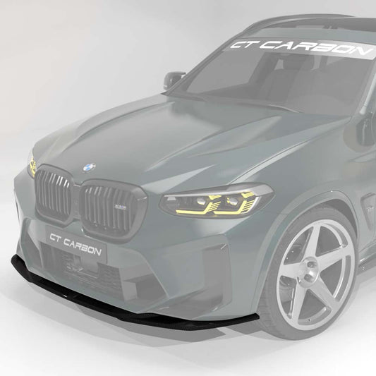 BMW F97 X3M & F98 X4M 2021-2024 (LCI) CARBON FIBRE SPLITTER - CT DESIGN